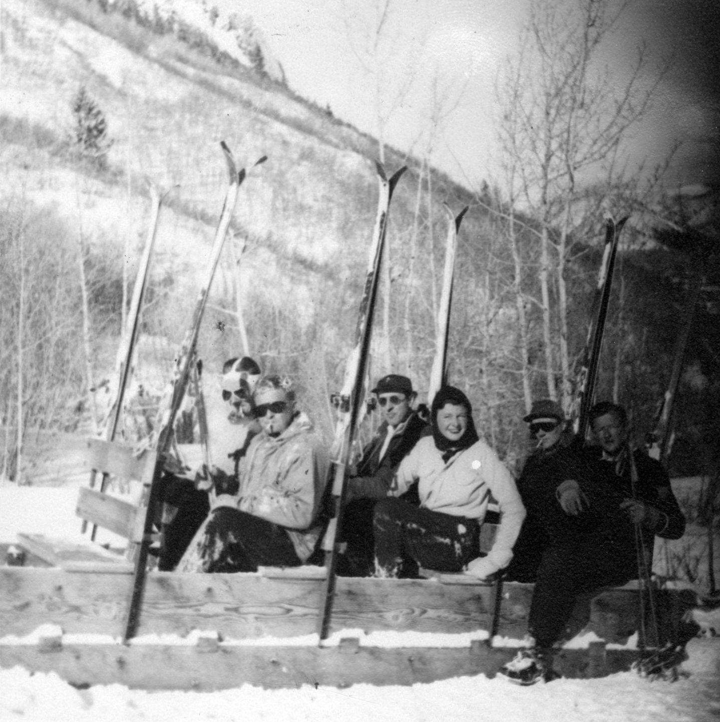 Boat Tow on Aspen Mountain in 1945